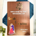 Hindu Wedding Welcome Board