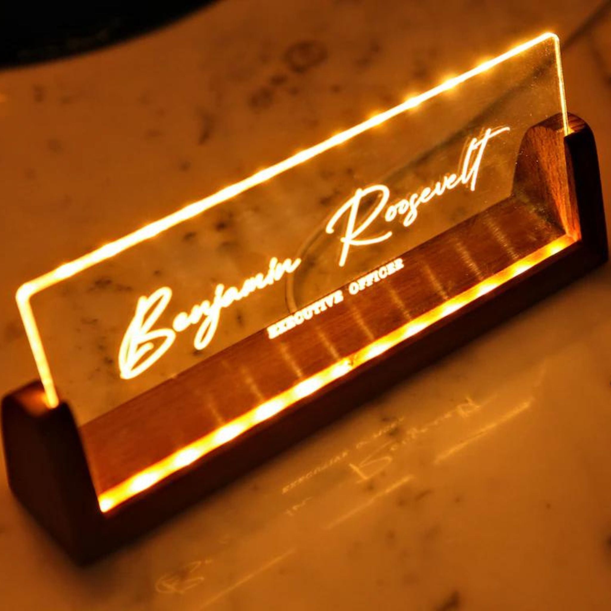 Personalized Desk Name Plate - Promotion, and Boss Gifts