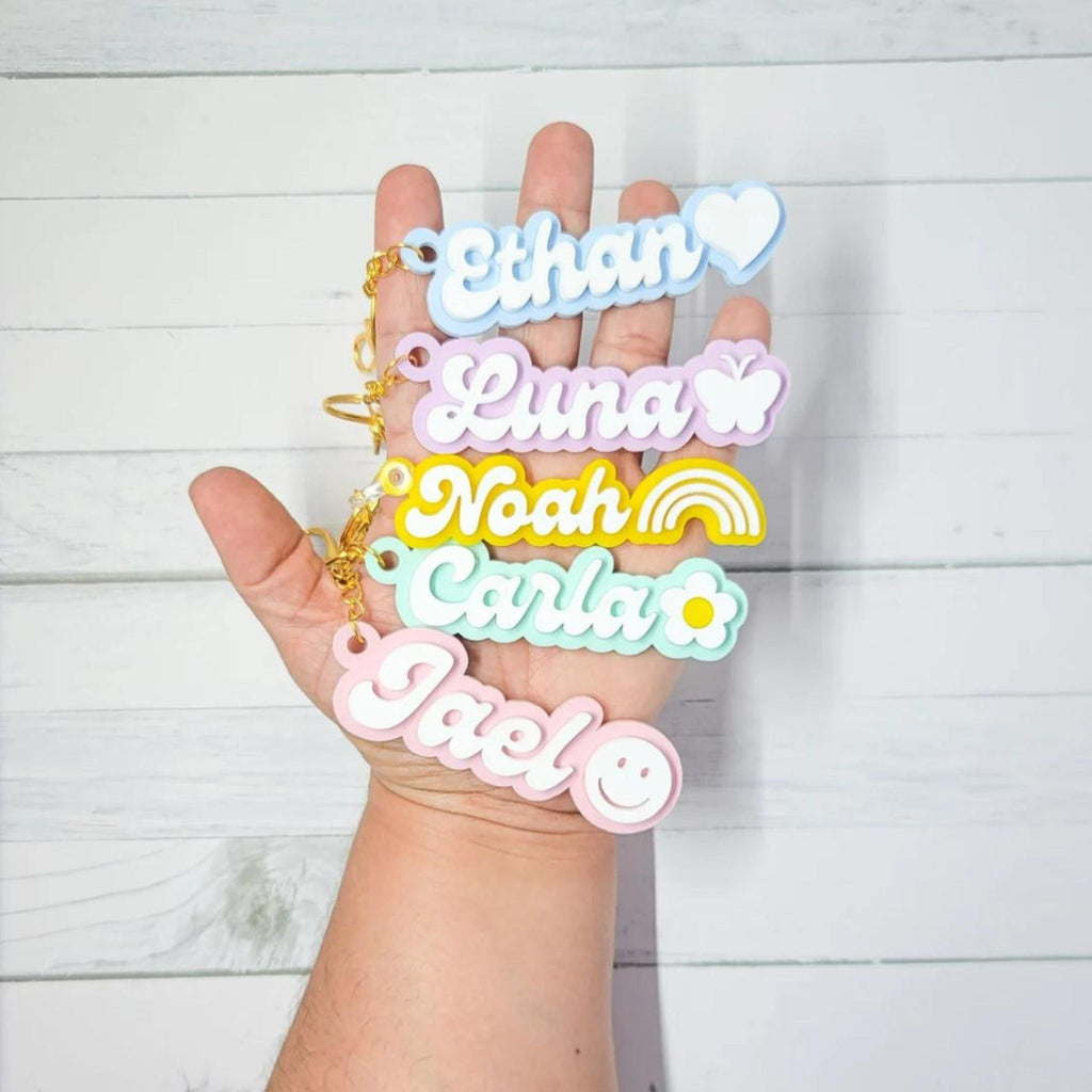 Personalized Keychain - Custom Acrylic Name Keyring