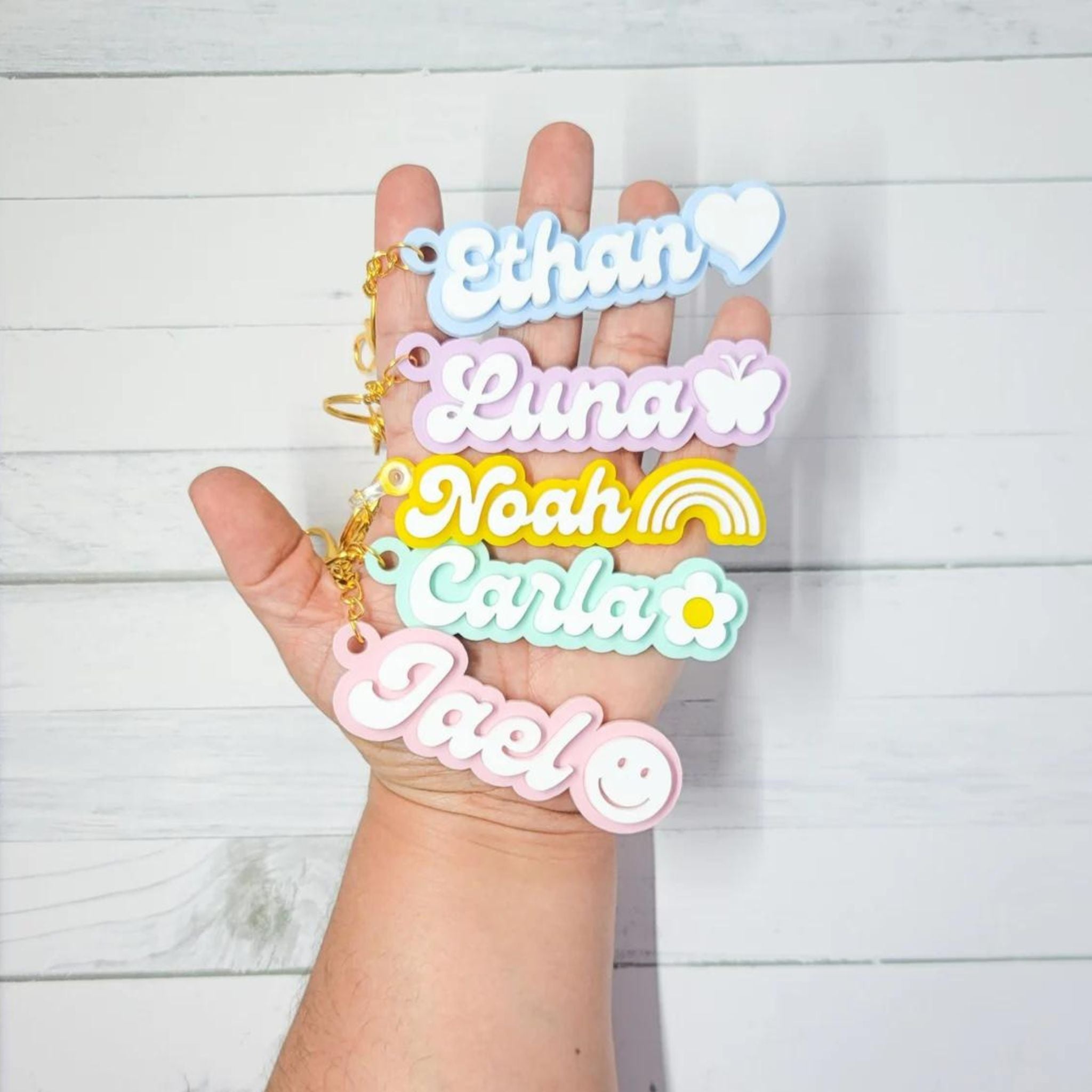 Personalized Keychain - Custom Acrylic Name Keyring