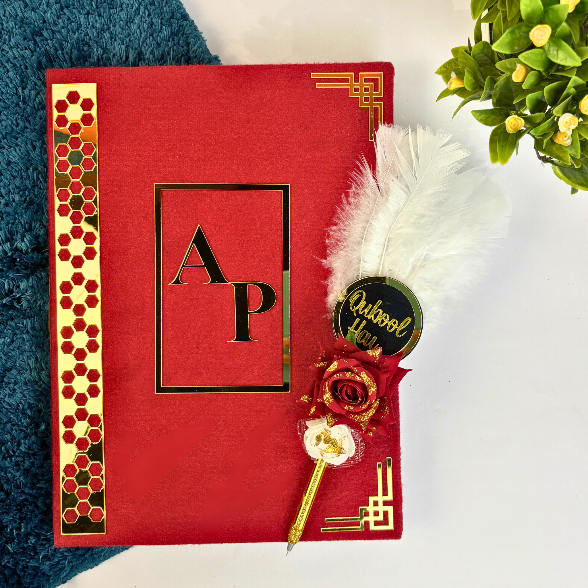 Customised Nikah Nama With Qubool Hai Pen