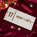 House Name Plate White,Black